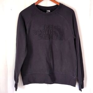 The North Face Women's Black Monochrome Crewneck Sweatshirt Size Large